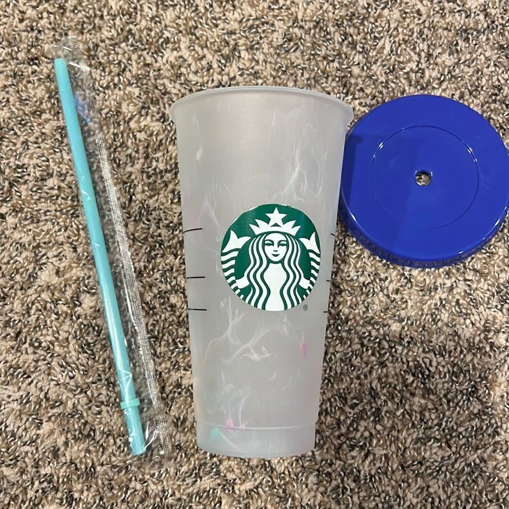 Starbucks Confetti Color Changing Reusable Cup